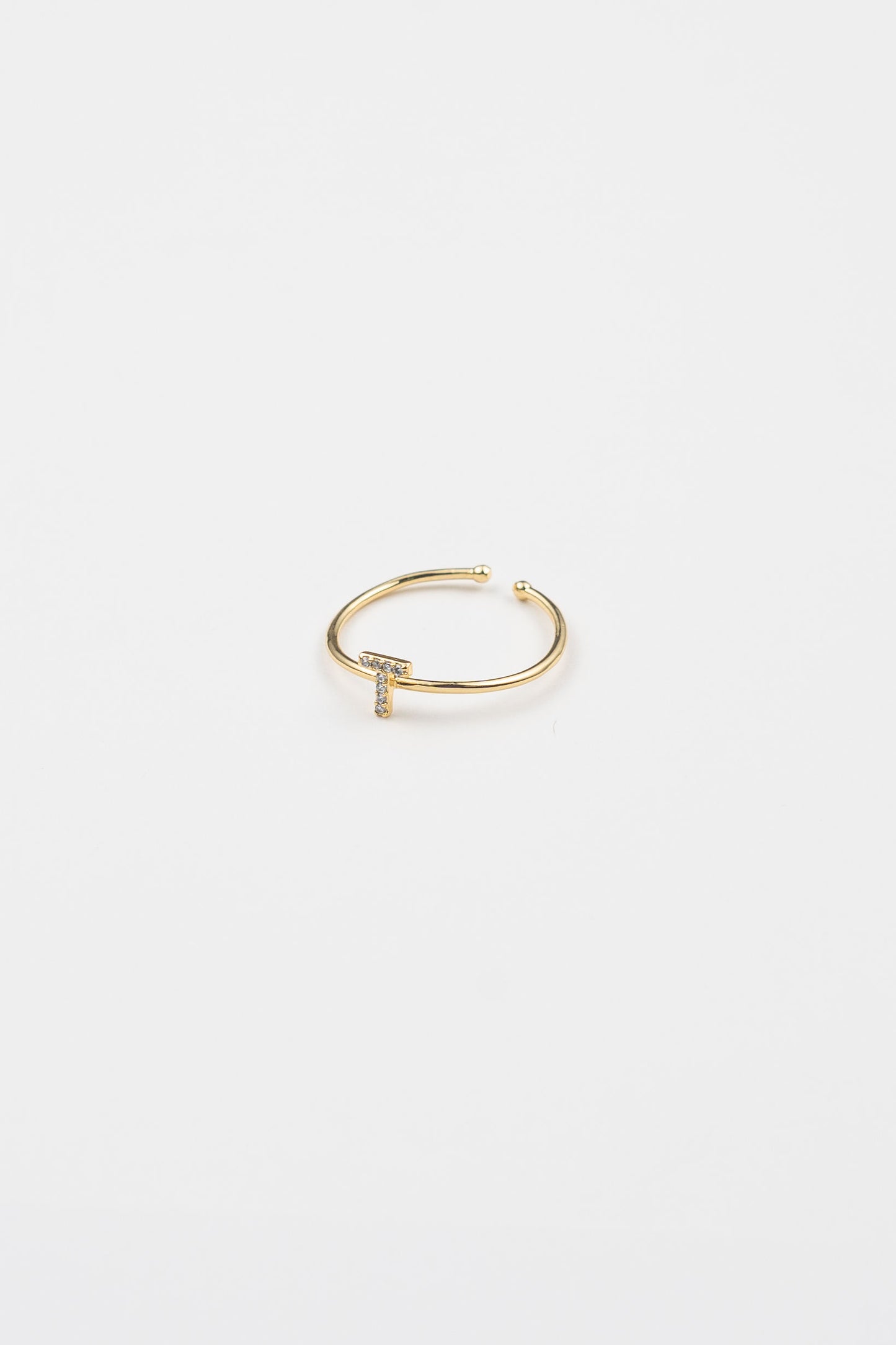 Shiny Initial Letter Rings